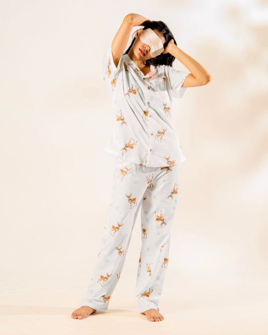 Cozy Reindeer Pajama Set