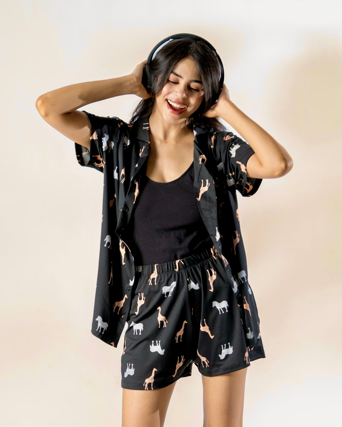 Safari Snooze Shorts Set