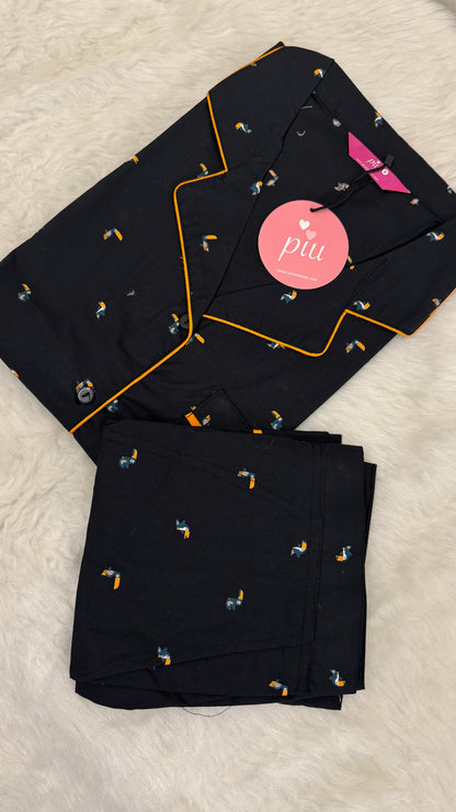 Toucan Print cute Nightsuit Set