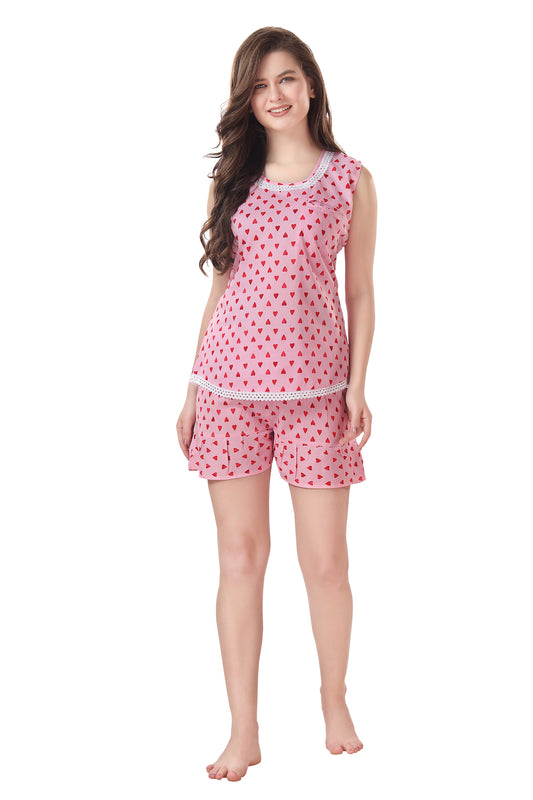Heart full of Love Shorts Set