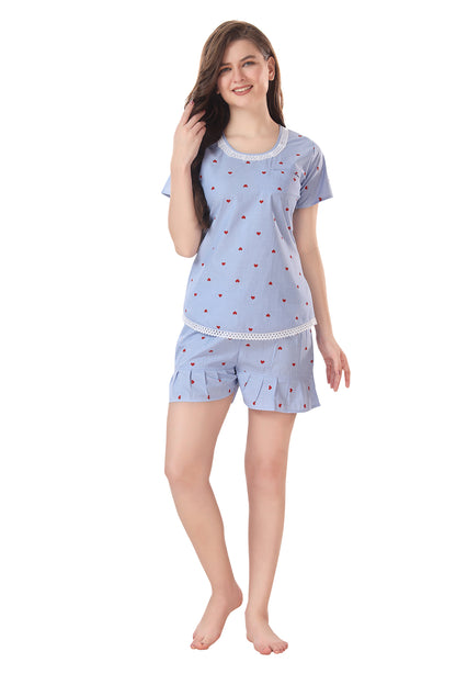 Love Hearts Shorts Set