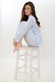 Bosslady Blue Pinstripes Set