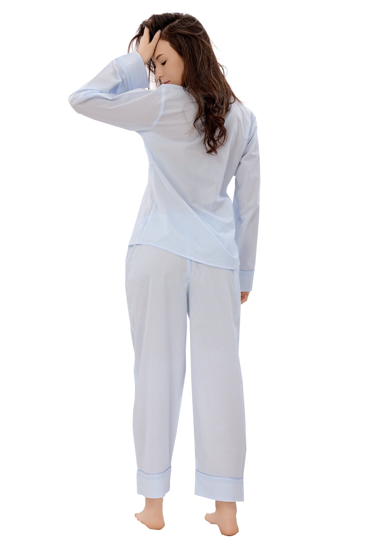 Bosslady Blue Pinstripes Set