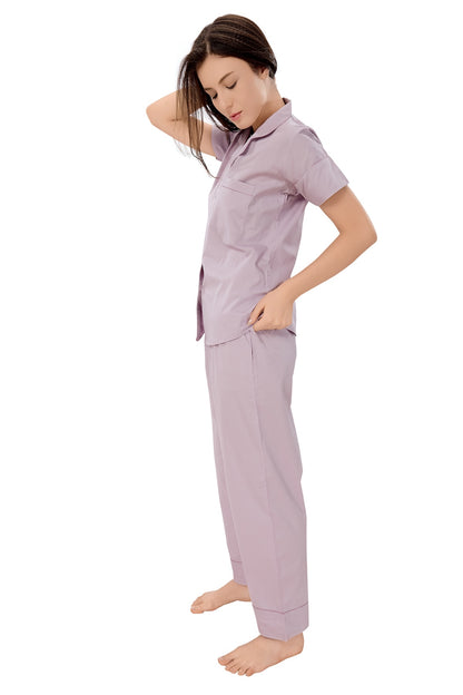 Classic Muave Pajama Set - Half