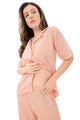 Peach Muslin Pajama Set