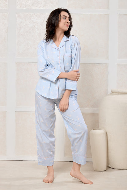 PIU Soft Spots Blue PJ Set