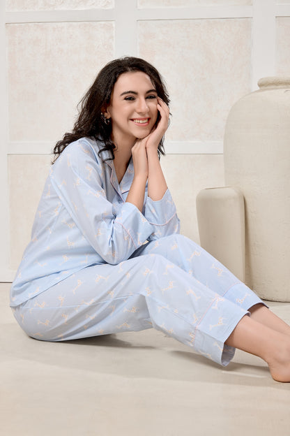 PIU Soft Spots Blue PJ Set