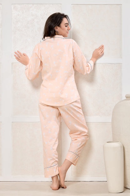 PIU Soft Spots Peach PJ Set