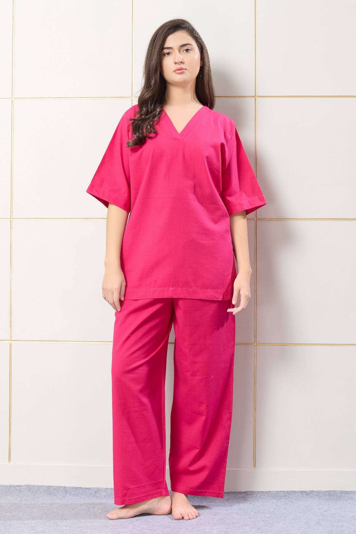 Fuchsia Pink Coord Set