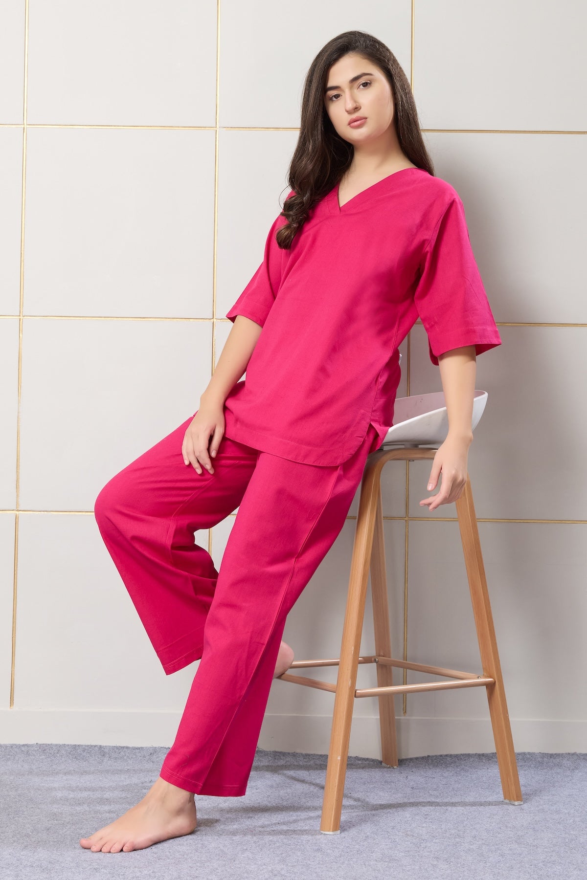 Fuchsia Pink Coord Set