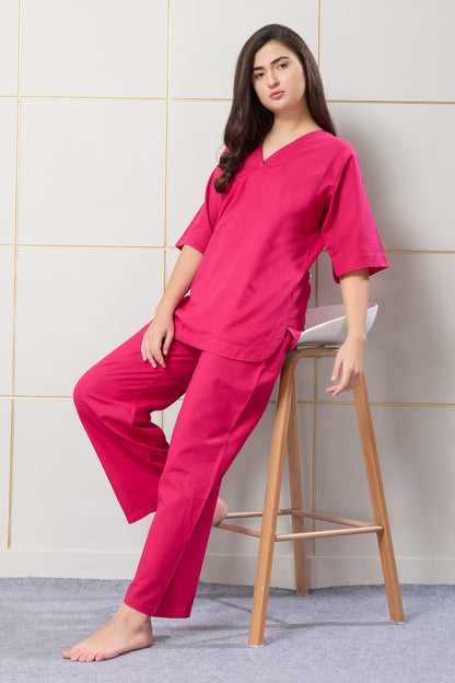 Fuchsia Pink Coord Set