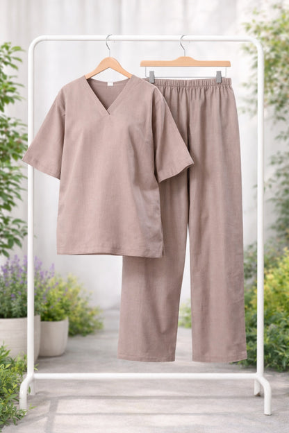 Khaki Brown Coord Set