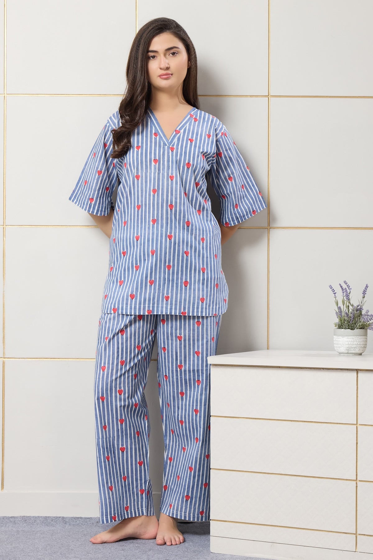 Cupid Stripe Lounge Set