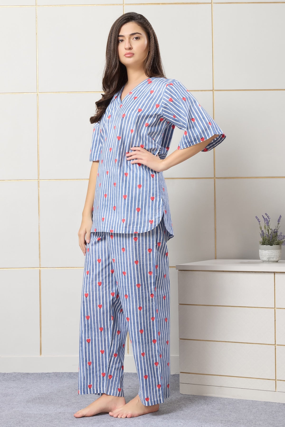 Cupid Stripe Lounge Set