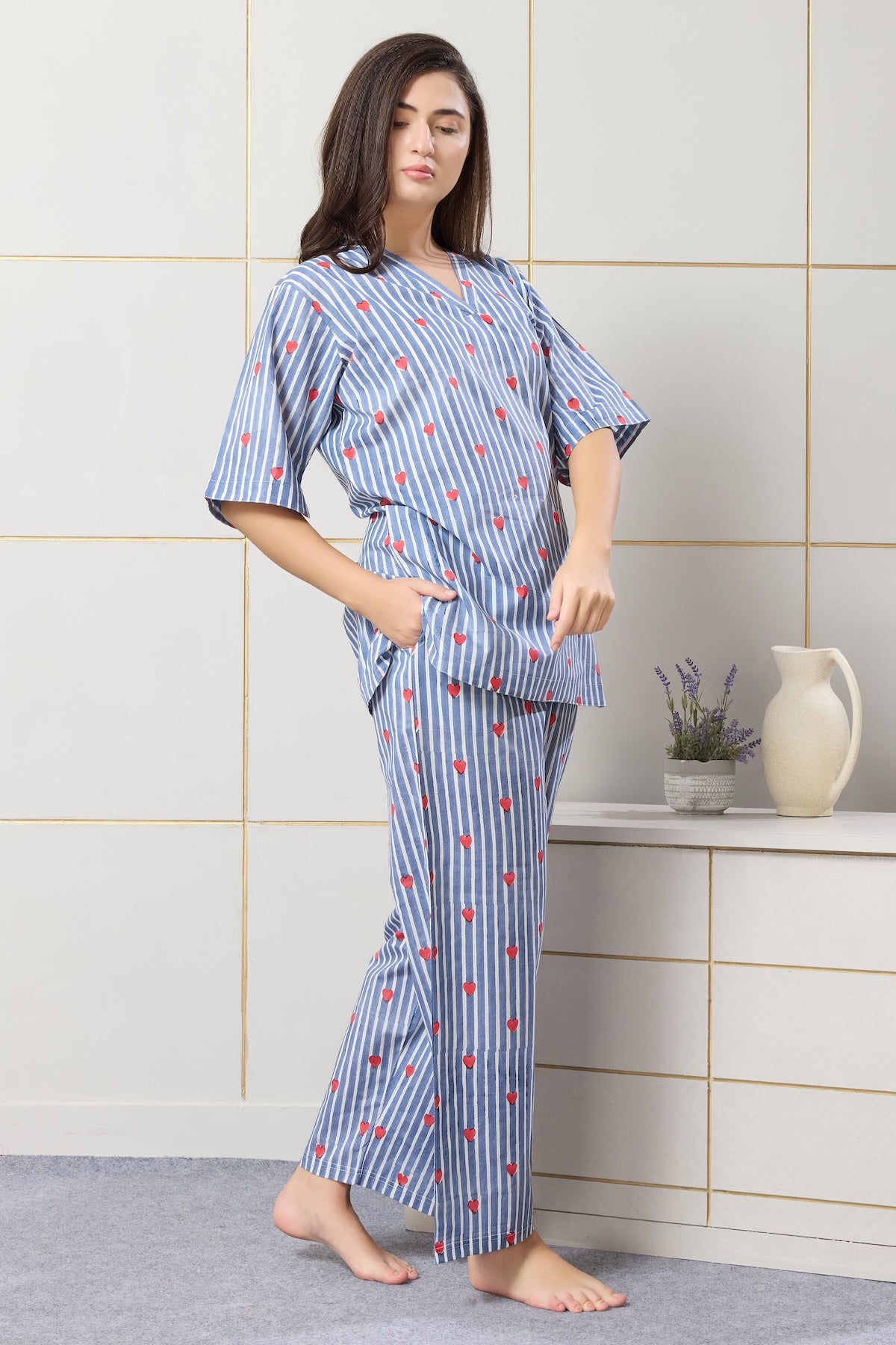Cupid Stripe Lounge Set