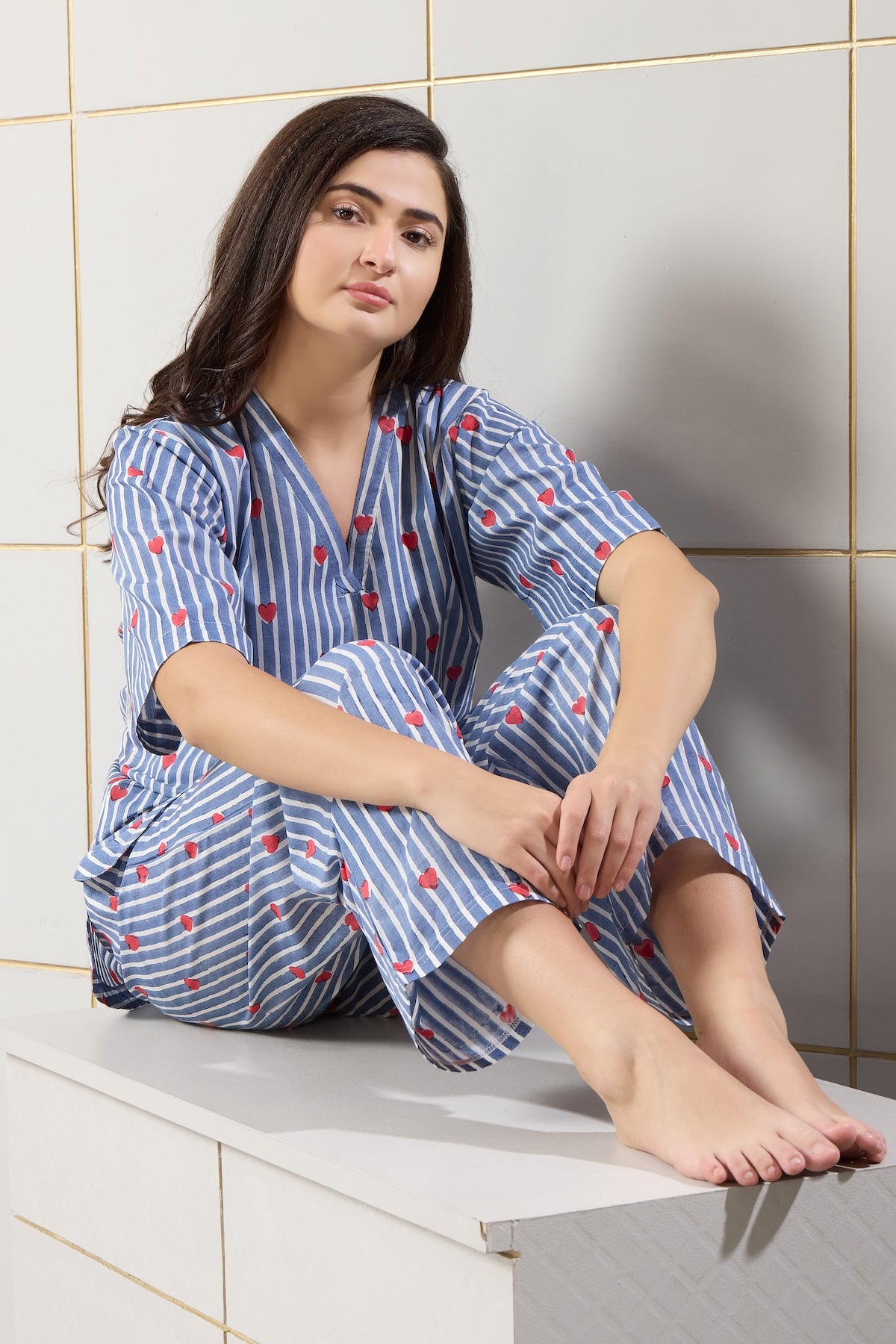 Cupid Stripe Lounge Set