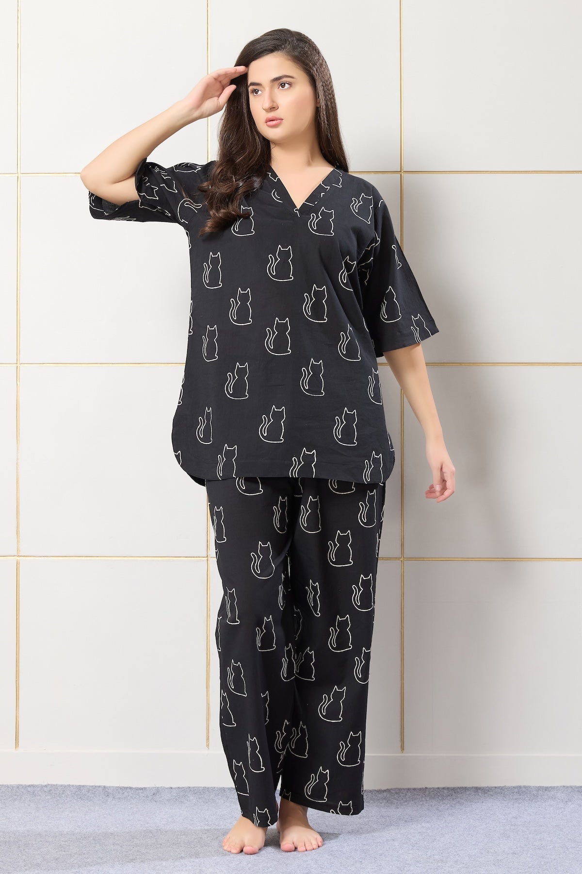 Midnight Meow Lounge Set