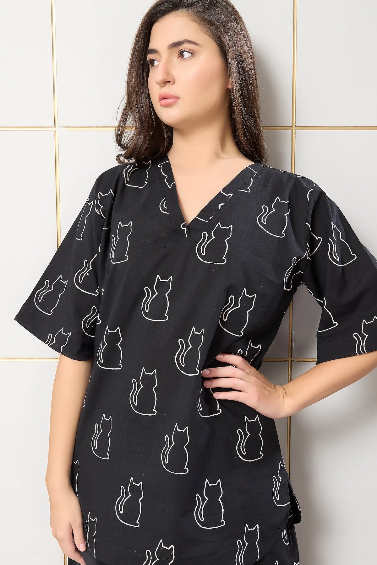 Midnight Meow Lounge Set