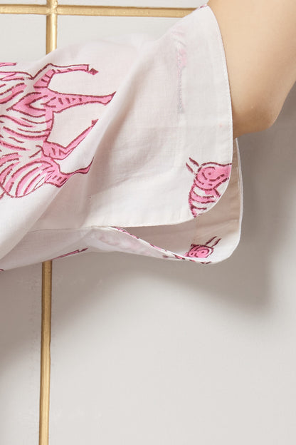 Blush Zebra Lounge Set