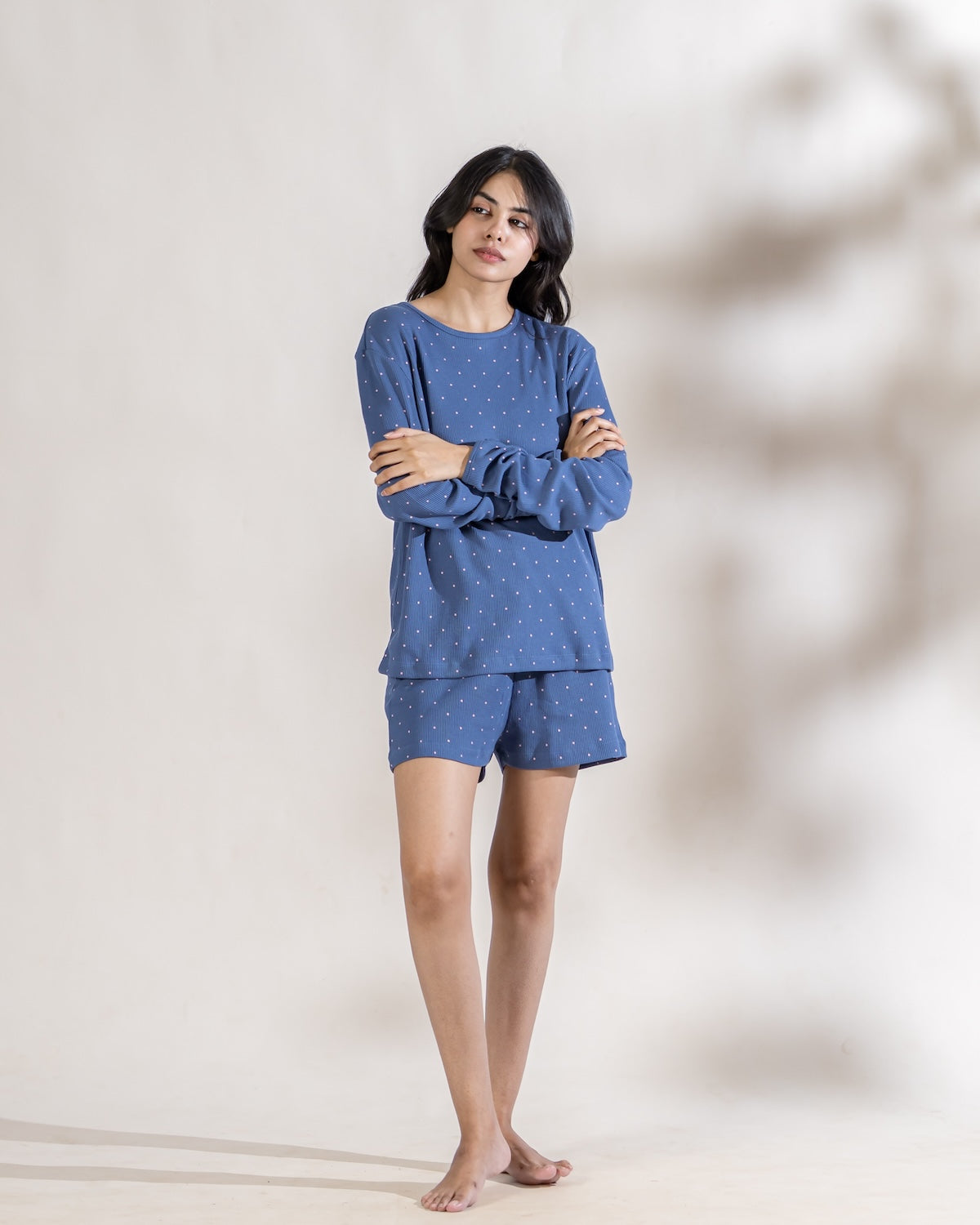 Midnight Dots Shorts Set