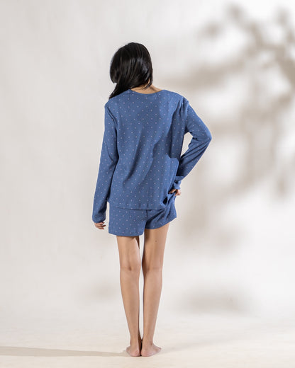Midnight Dots Shorts Set