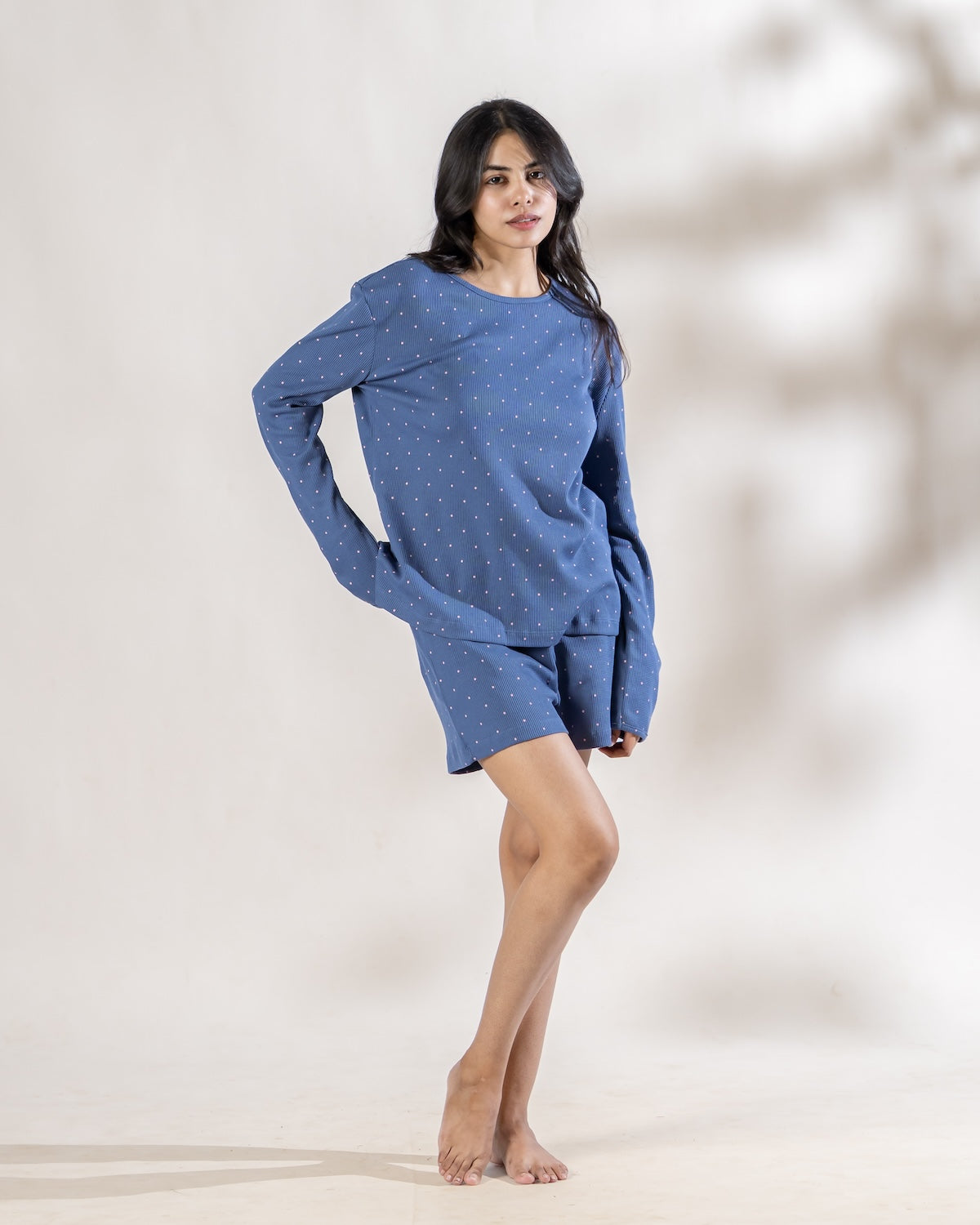 Midnight Dots Shorts Set