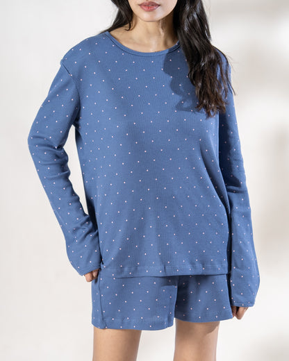 Midnight Dots Shorts Set