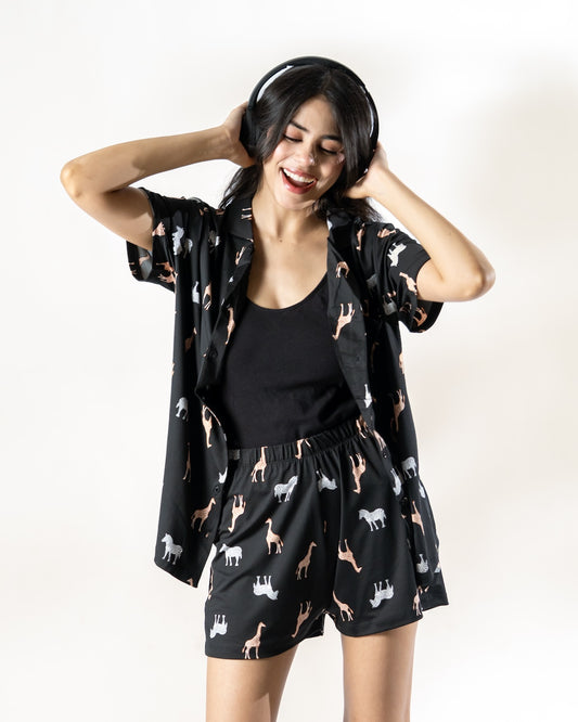 Safari Snooze Shorts Set
