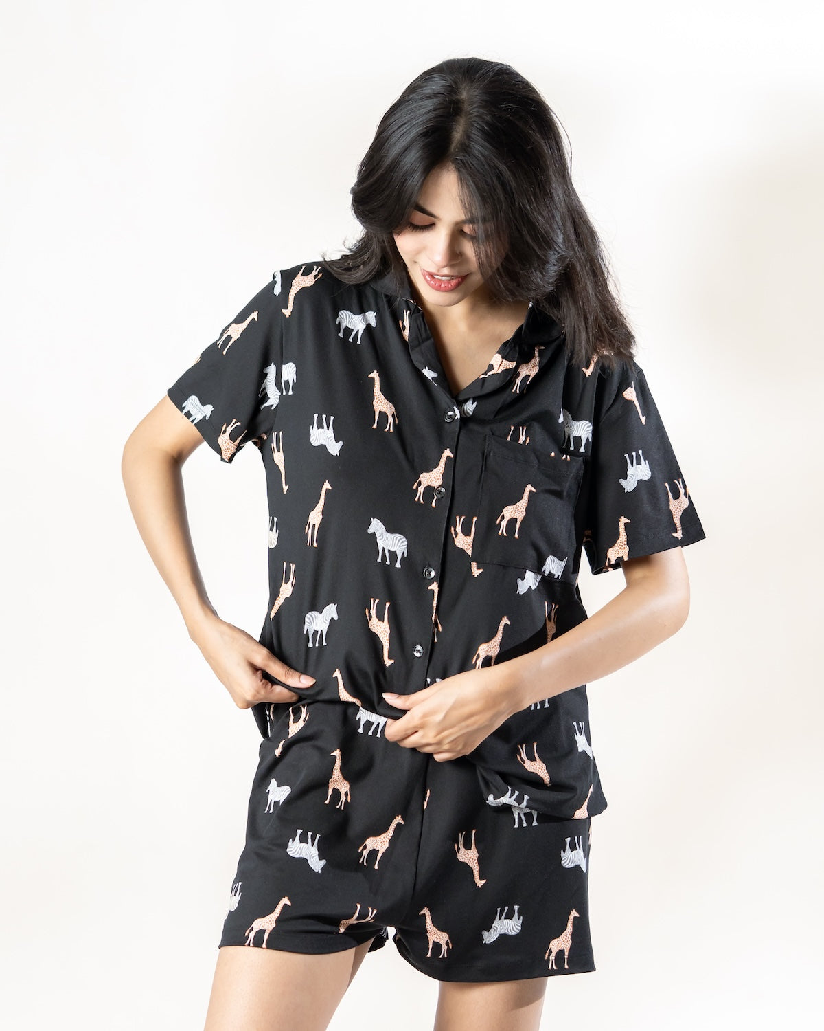 Safari Snooze Shorts Set
