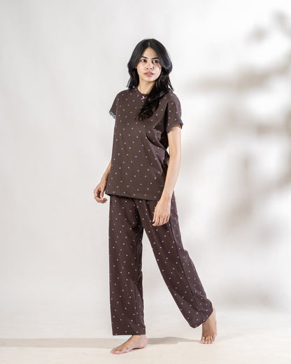Midnight Hearts Pajama Set