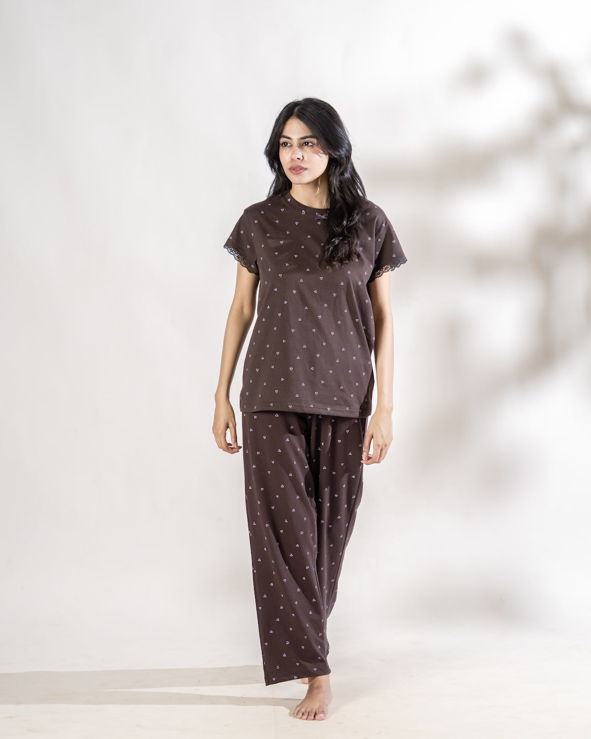 Midnight Hearts Pajama Set