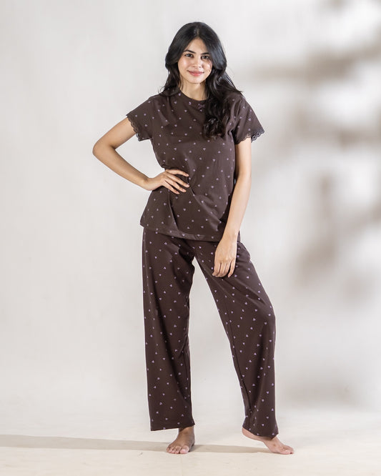 Midnight Hearts Pajama Set