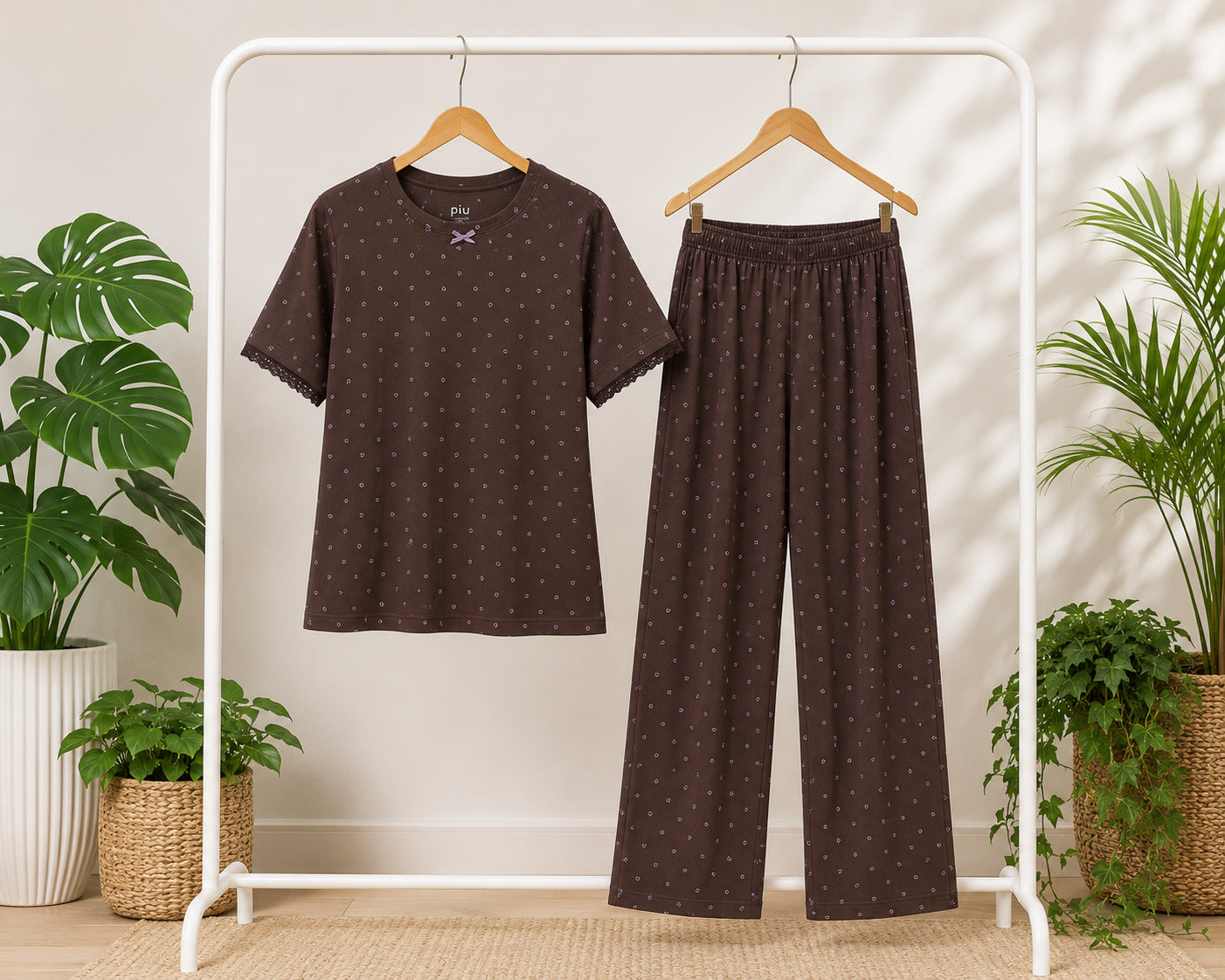 Midnight Hearts Pajama Set