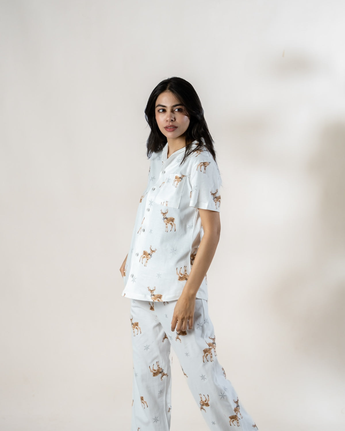 Cozy Reindeer Pajama Set