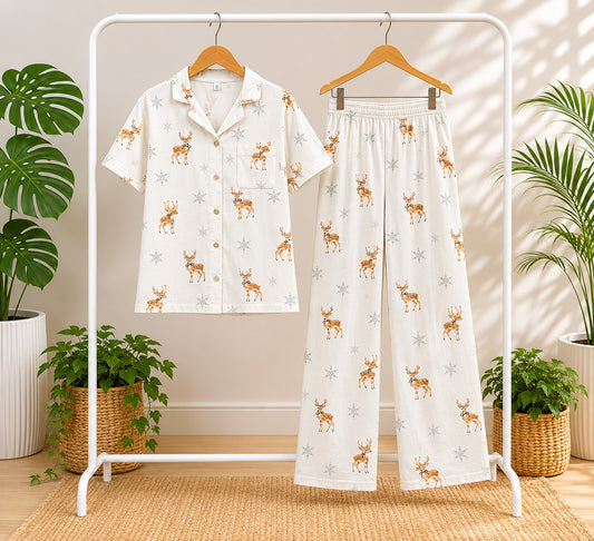 Cozy Reindeer Pajama Set