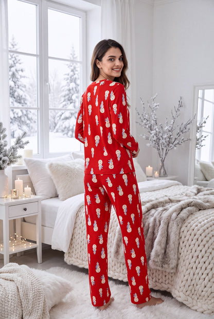 Snowy Cheer Pajama Set