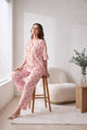 Rosy Lane Floral-Stripe Coord Set