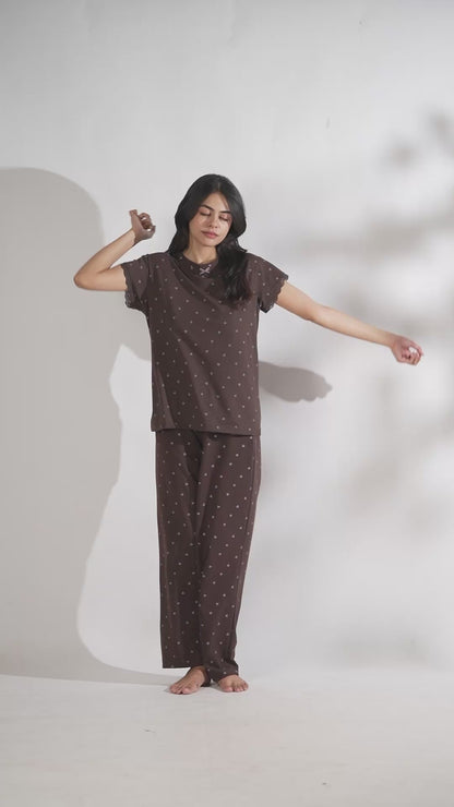 Midnight Hearts Pajama Set