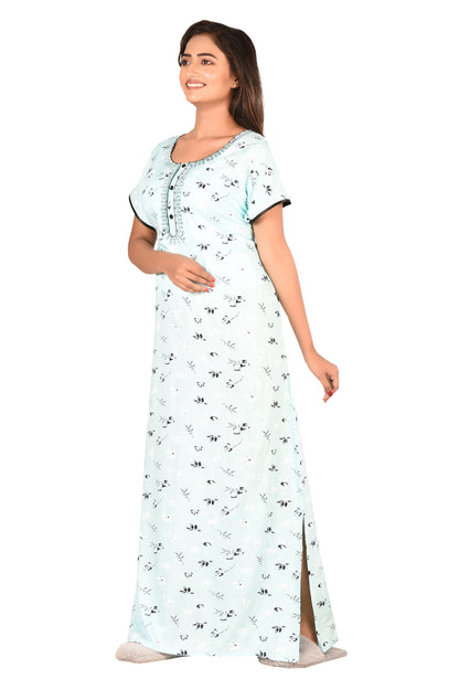Light Blue Leaf Nighty