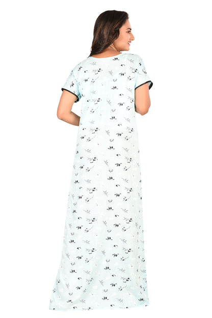 Light Blue Leaf Nighty
