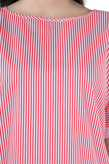 Red Stripes Hospital Gown