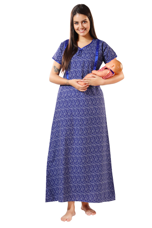 Hidden Zippers Feeding Nighty Blue