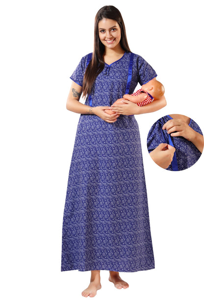 Hidden Zippers Feeding Nighty Blue