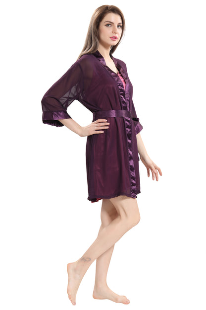 Piu Classic Chiffon Robe