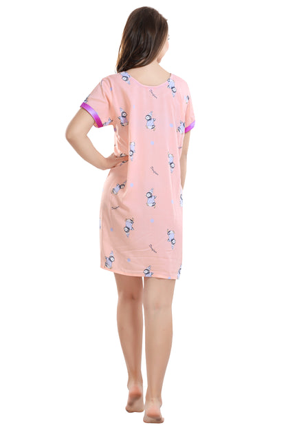 Penguin Print Short Nighty