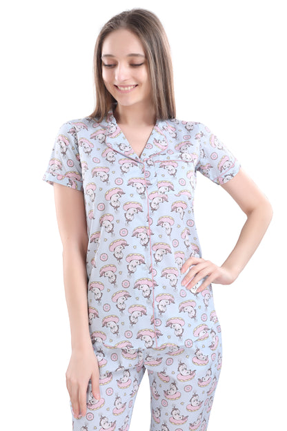 Donut wake the Unicorn Pajama Set