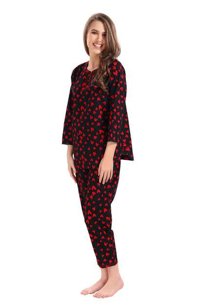 Red hearts Kurta set