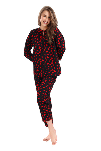 Red hearts Kurta set