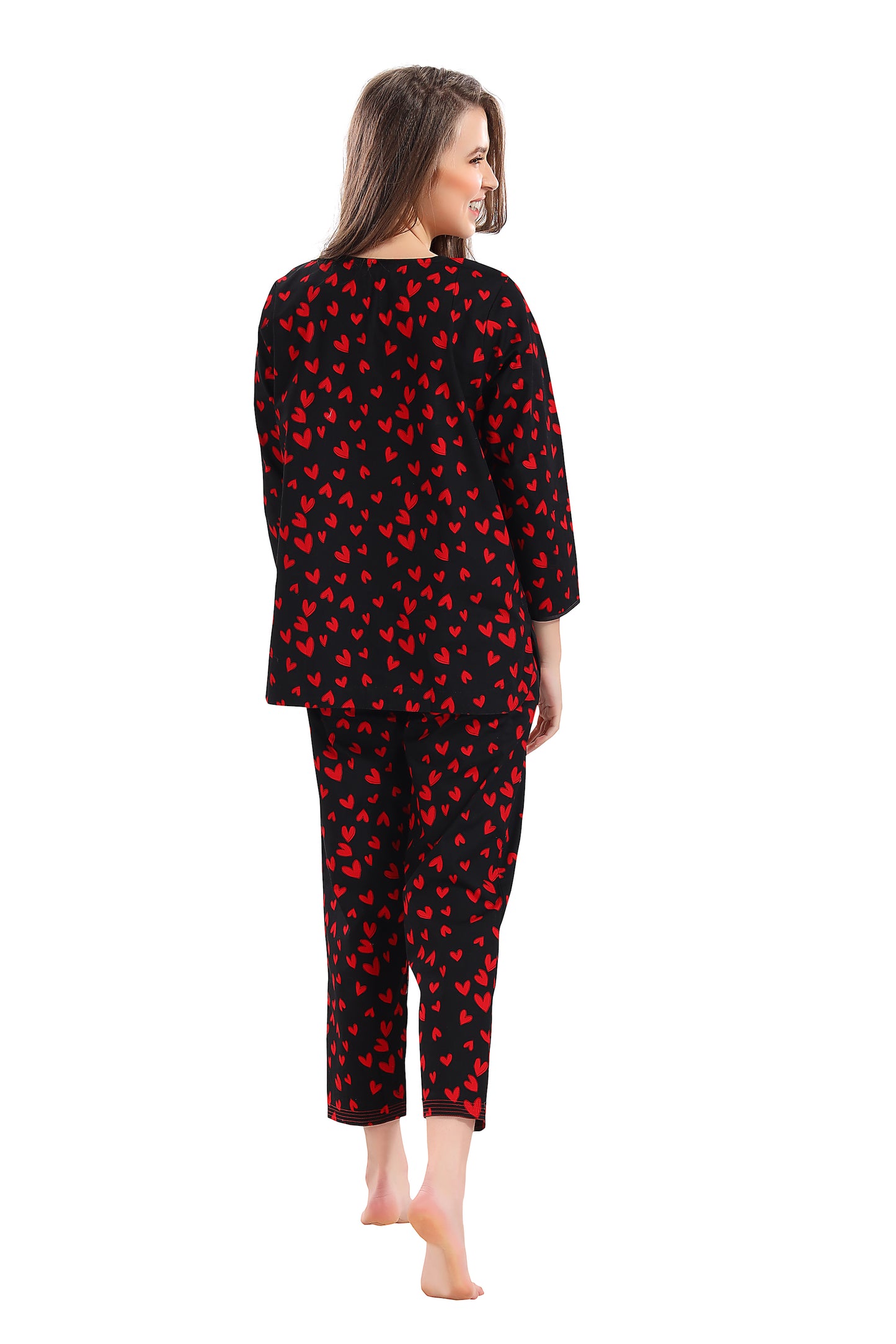 Red hearts Kurta set