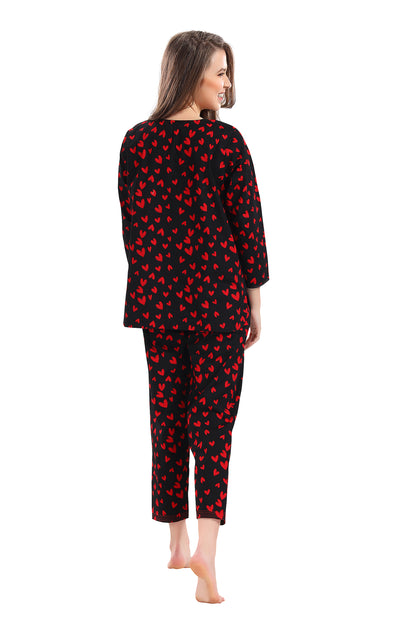 Red hearts Kurta set